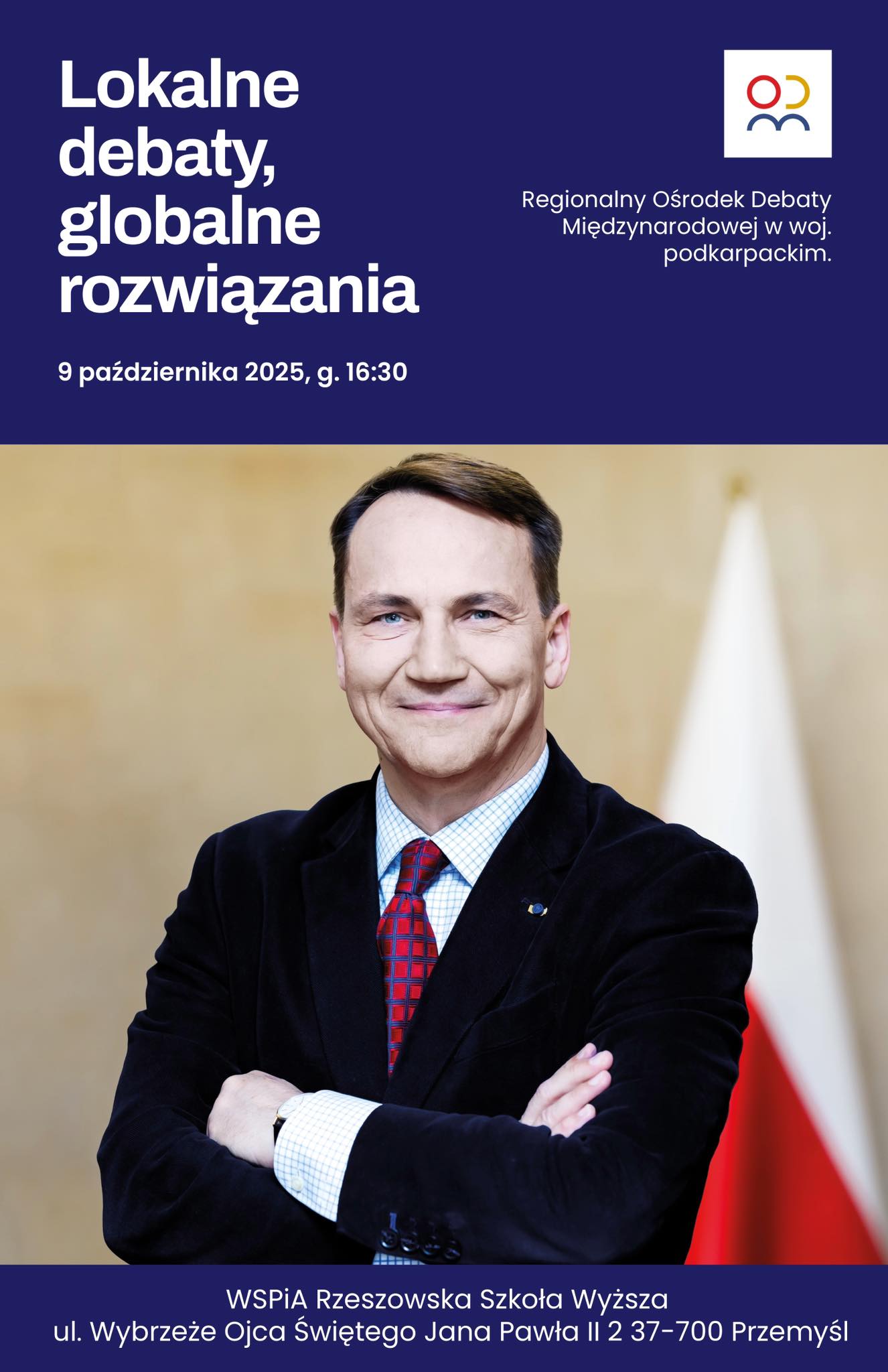 Radosław Sikorski będzie gościem WSPiA