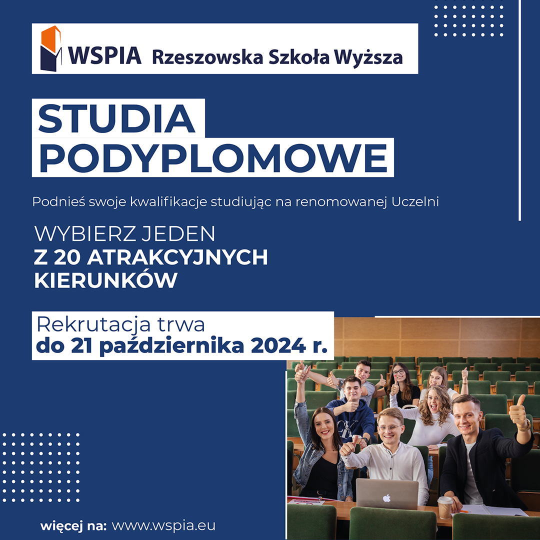 Wybierz Studia Podyplomowe w WSPiA!